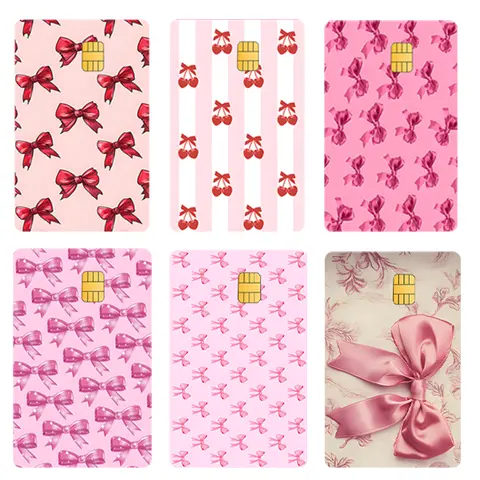 Coquette Bows Debit Card Sticker/Skins - High Quality Vinyl for Customization and Personaization