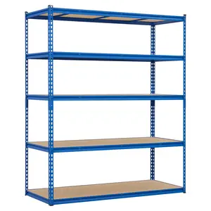 Garvee Heavy Duty 5-Tier Garage Storage Shelf – Adjustable Metal Rack with MDF Shelves, 2500 lbs Capacity, 60"W x 24"D x 72"H, Freestanding Organizer for Garage, Pantry, Basement, Laundry, Warehouse