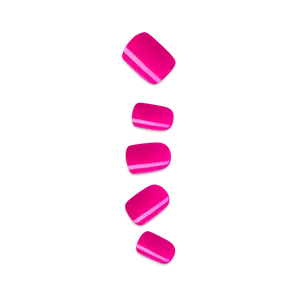 Impress Color No Glue Fake Press On Nails - Smile | Solid, Pink, Short, Squoval, Manicure