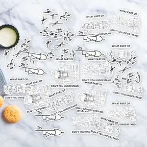 Stickers Pack 20 Pcs Electrical Waterproof Water Engineer Vinyl Funny Bike Skateboard Engineering Car Guitar Colorful Aesthetic Laptop Bottle Bumper Luggage