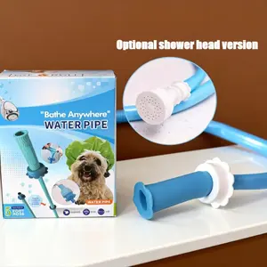 Install-Free Bathtub Faucet Sprayer Head, 5-Foot Shower Hose Attachment, Handheld Shower Attachment, Ideal for Washing Hair, Baby Bathing, Pet Care