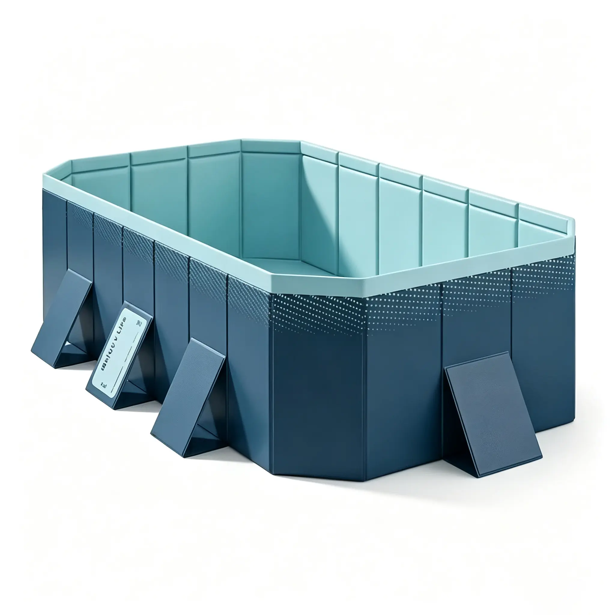 9.8FT / Foldable Swimming Pool, Non-Inflatable Outdoor Large Swimming Pool, With Accessories, Suitable For Summer Water Party, Garden, Backyard Fun
