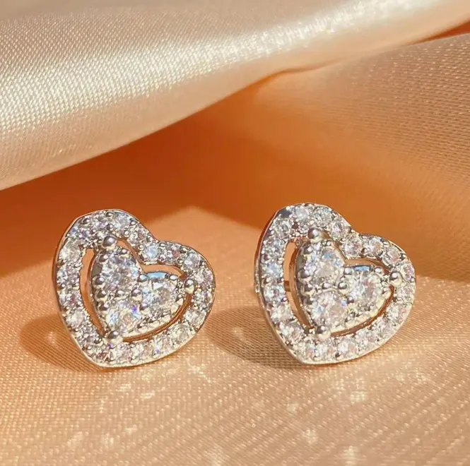 Heart Stud Earrings