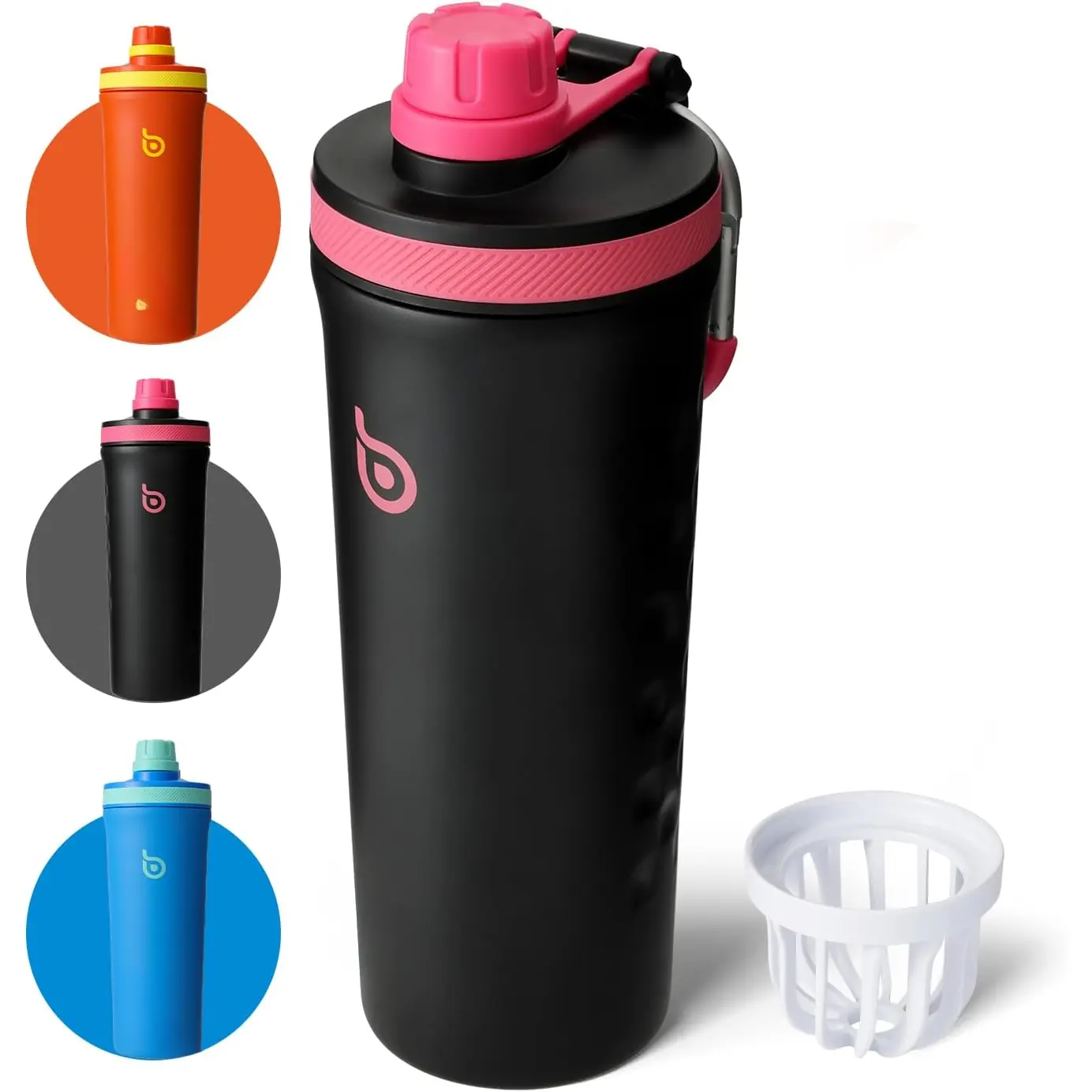26 oz Insulated Shaker  Insulated Water  for Men and Women Protein Shaker s for Gym Water Cup black