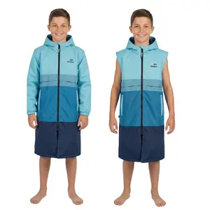 Delfina Kids Swim Parka Jacket with Removable Sleeves