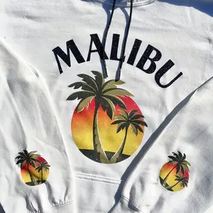 Malibu Hoodie w/rhinestone strings!