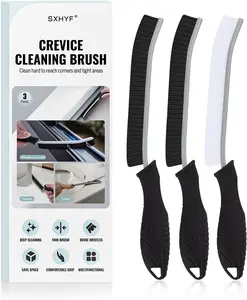 SXhyf Crevice Cleaning Brush - Grout Scrub Brush, House Cleaning Supplies, Gap Cleaning Tools, Home Essentials, Gifts for Women Men, Hard Bristle Crevice Cleaner Brush for Household Use, Bathroom