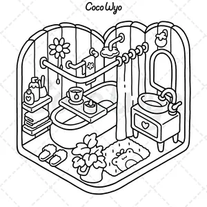 Little Corner: Coloring Book for Adults and Teens, Super Cute Designs of Cozy, Hygge Spaces for Relaxation (Cozy Spaces Coloring) Paperback – May 29, 2024