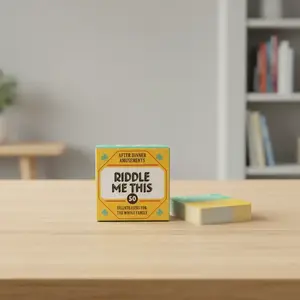 Riddle Me This Card Game, 50pcs/box Portable Pocket Game, Family Game, Friend Party Game, Unique Gift, Party Game Cards