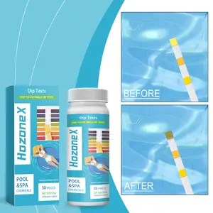 HozoneX Pool 3-in-1 pH Test Strips Accurate Comparison Easy Testing Pool Water Quality Test Strips