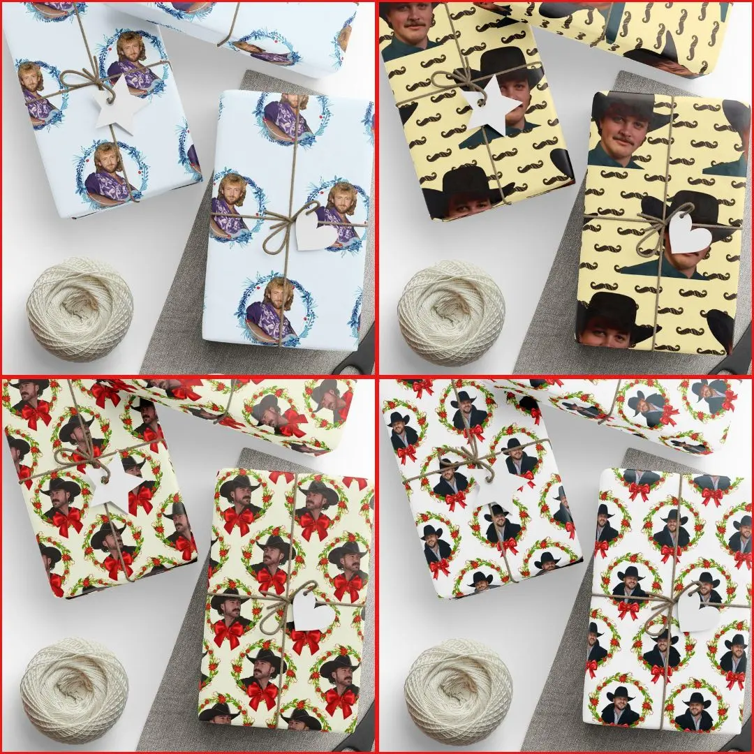 Country Music Singer Wrapping Paper, Country Music Wrap, Music Tour Merch, Gift For For, For Men And Women, Decorate Home