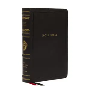 NKJV Large Print Reference Bible, Black Leathersoft, Red Letter, Comfort Print, Thumb Indexed (Sovereign Collection): Holy Bible, New King James Version[Leathersoft Book]