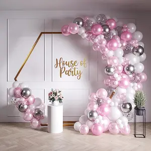Pink Pearl Balloon Garland