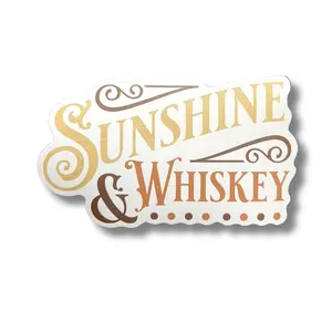 Sunshine and Whiskey Matte Sticker