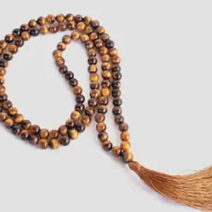 Tigers Eye Mala Beads 6mm for Meditation and Grounding