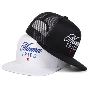 Unisex Letter Embroidered Hip Hop Hat Mesh Hat  Adjustable Baseball Cap Breathable Sun Protection Outdoor Hat