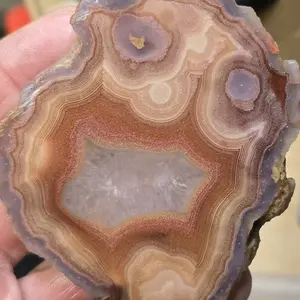 Laguna Agate Slab - Natural Polished Gemstone Slab for Jewelry Making, Home Decor