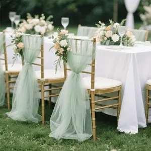 Mouse Tail Wedding Netting, Transparent Soft Feel, DIY Arch Curtain, Car Decoration, Outdoor Lawn Weddings, Villa Entrance Decor