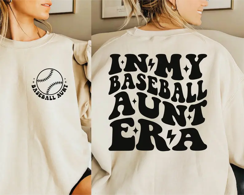 In My Baseball Aunt Era Sweatshirt, Baseball Aunt Sweatshirt, Baseball Auntie Sweatshirt, Loud Mouth Aunt Sweatshirt, Aunt Shirt Sweatshirt