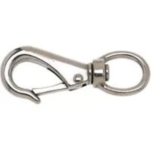 212 MAIN Campbell Chain T7615502 Swivel Round Eye Quick Snap Hook, 0.62 in, Die-Cast Zinc, Pack of 10, Swivel Hook
