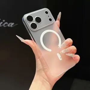 Ultra-Thin Matte Magnetic Phone Case for iPhone 14-17 Pro Max, Lightweight Anti-Drop Protection, Comfortable Grip, Magnetic Attachment, Protective