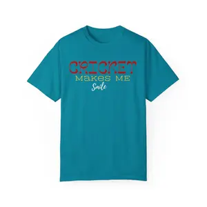 Cricket Makes Me Smile, unique desi cricket lover gift tshirt, IPL/T20 world cup tees Unisex T-shirt
