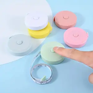 4pcs Nordic Style Cute Ruler Portable Soft Tape Measure, Mini Leather Measuring Tape for Clothes Waist Measurement