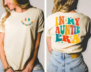 In My Auntie Era T-shirt, Gift for Auntie, New Aunt Shirt, Aunt Gift, Retro Aunt Tee