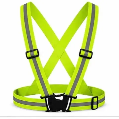 High Vis Reflective Safety Straps - Sporty Reflective Gear for Runners, Cyclists, Construction Workers, Easy to Use, Secure Fit, Consistent Visibility for Day-Night Use