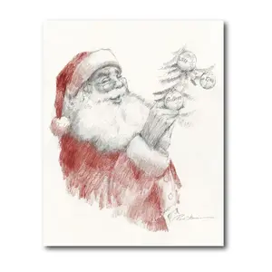 Courtside Market Santa's Touch 20x24 Canvas