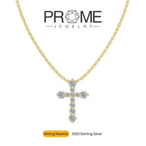 (SN046)S925 Sterling Silver Cross Pendant Necklace Fashionable and Classic, Perfect Gift for Women’s Daily Wear