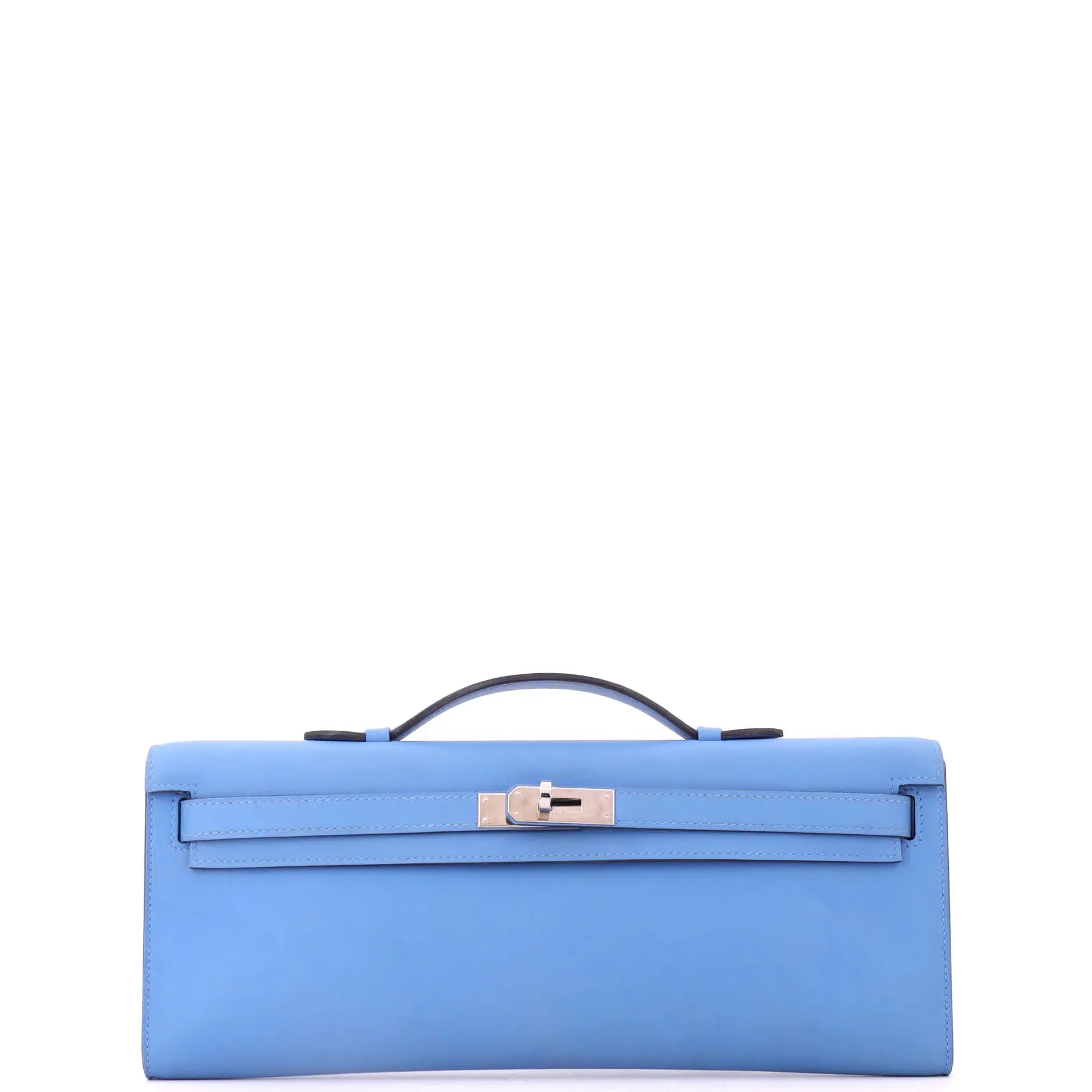 Pre-owned HERMÈS Leather Clutches & Wristlets Hermes Kelly Cut Pochette Swift by Rebag