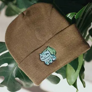Bulbasaur Anime Embroidered Beanie, Anime Characters Hats