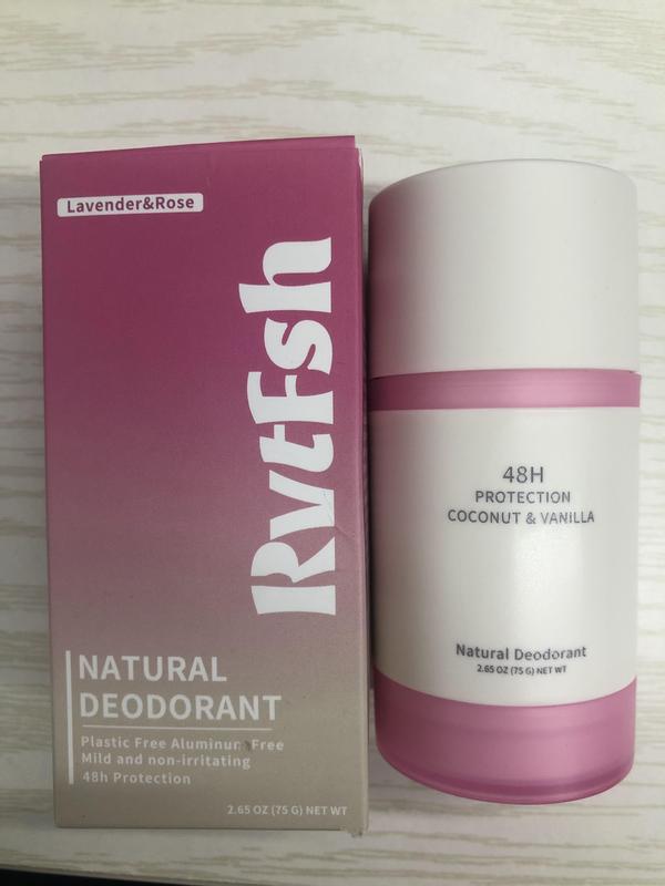 RVTFSH Deodorant | ExtraStrength Natural Deodorant for Women& Men | Aluminum Free Lavender & Rose 2.65 0z. Body Care Cosmetic Secret Deodorant