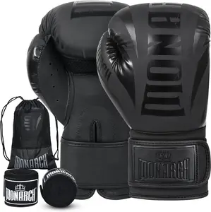 Boxing Gloves Men Women with Hand Wraps for Boxing, Muay thai, kickboxing, Punching Bag Workout traing and Sparing Gear Complete Boxing Kit, Size 8-16 OZ