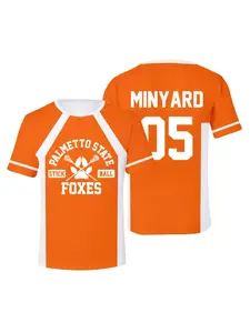 2026 Summer New The Foxhole Court Palmetto State Foxes Lacrosse Jersey Cosplay WILDS MINYARD 3D T-shirt Men/Women Clothes Kids Tees