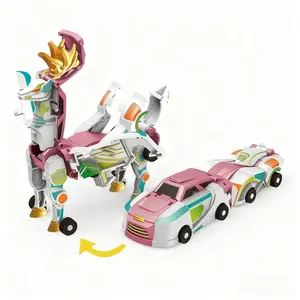 New Mars Deer Shape Transforming Car Toy, Creative Collision Transformable Dinosaur Toy, Perfect Birthday Gift for Kids, Holiday Present, Transformer Car