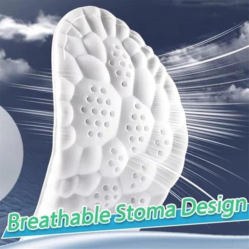 Insoles for Women Man,Cloud insoles for Men Women,4D Cloud Soles for Men Soft Memory Foam Cushioning Insoles - Trim to Fit Steppers Insoles
