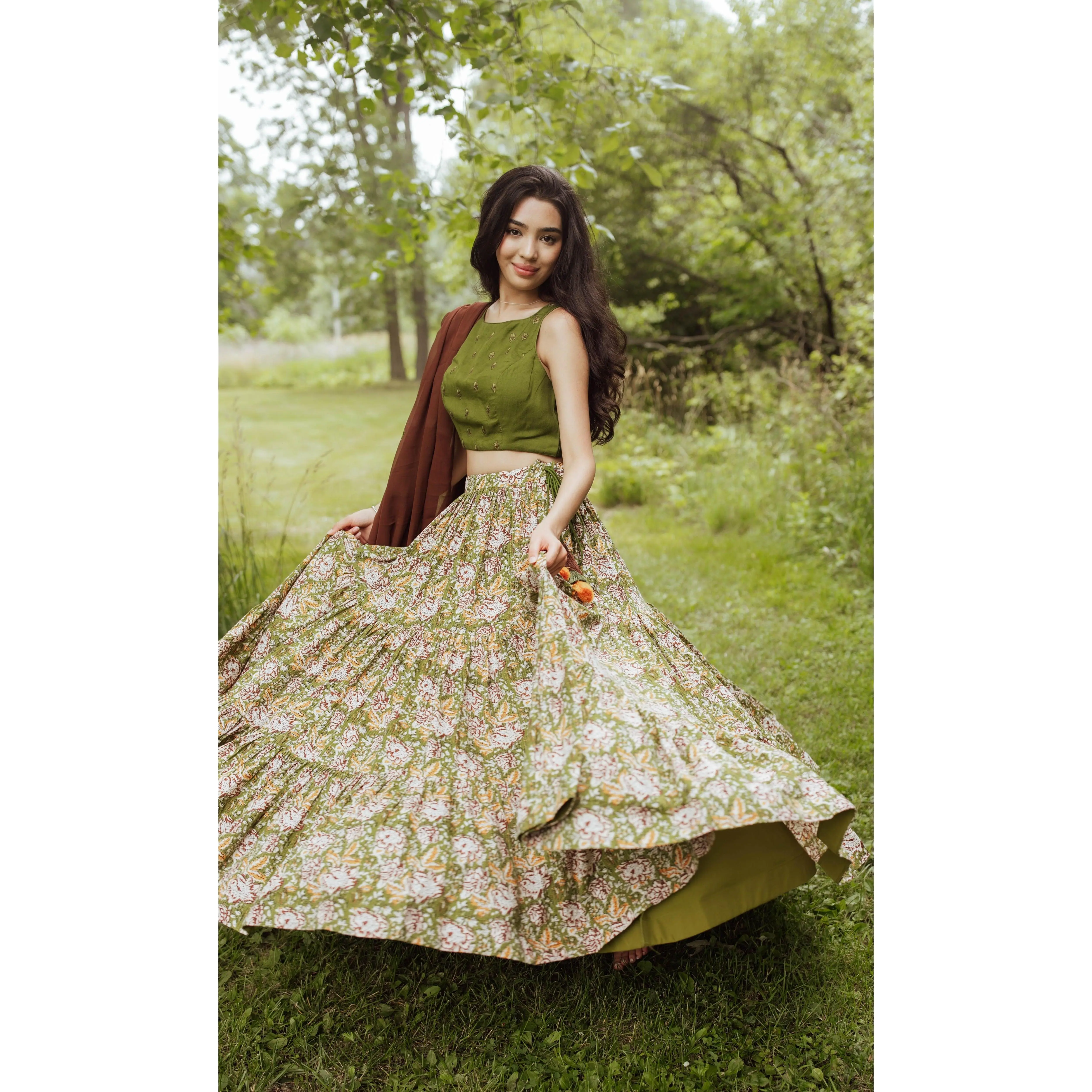 Clover Full Flare Chaniya Choli Set