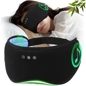 Sleep Headphones with Bluetooth 5.4 Sleep Mask, Bamboo Cotton Music Wireless Bluetooth Eye Mask  Sleeping, Earphones HD Speaker Microphone  Travel, Gifts  Men Women