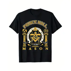 Masonic Prince Hall Presidents Day T-Shirt - Soft, Breathable, Comfortable for Masonic Events (Greats Mason)