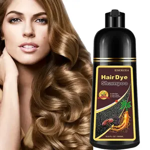 3-in-1 Light BrownHair Dye Shampoo,Hair Color Shampoo for Gray Hair,Brown instant Dye Shampoo for Women & Men,Natural Plant Hair Dye Kit Colors Hair in Minutes, Long-Lasting, Easy to Use Haircare Salon