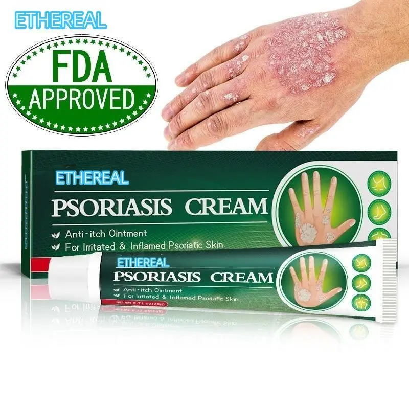 Herbal Healing Cream with Angelica Dahurica, Antibacterial Treatment for Fast Eczema & Psoriasis Relief, Hydrating for Itchy Skin - 20g, Wolfberry, Chlorhexidine Acetate, Anti Itch