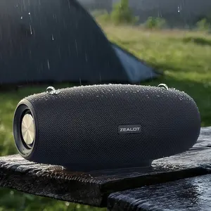 Zealot Wireless Bluetooth-compatible Speaker Bass Boost, Dual Low-Dome Membrane, 60w High Power Rate, 14400mah Long Battery Life, Ipx6 Waterproof Dustproof, Outdoor Wireless Speaker