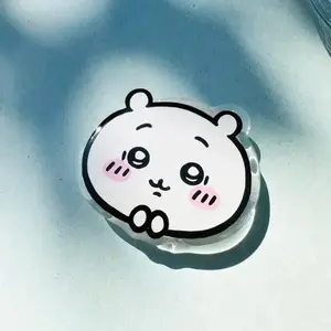 Chiikawa Kawaii Phone Grip, Usagi Hachiware Acrylic Charm, Cute Animal Kindle Stand & Phone Holder Accessory