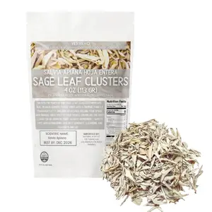 Premium White Sage Cluster 4oz (114g) | Hoja De Salvia Blanca Entera | Salvia officinalis | Sanctification, Purification, Metaphysical, Wicca.