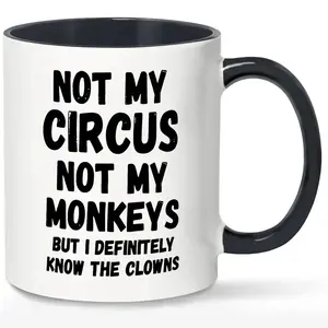 Letter Pattern Coffee Mug, 1 Count Funny Coffee Mug, Sarcasm & Inspirational Gift, Office Mug for Coworkers Employees Sister Brother