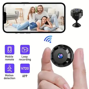 2 Mini HD Hidden Wireless Cameras with Stand, Wi-Fi Enabled, Mobile APP Control, Ideal for Living Room, Office, Car Outdoor Use