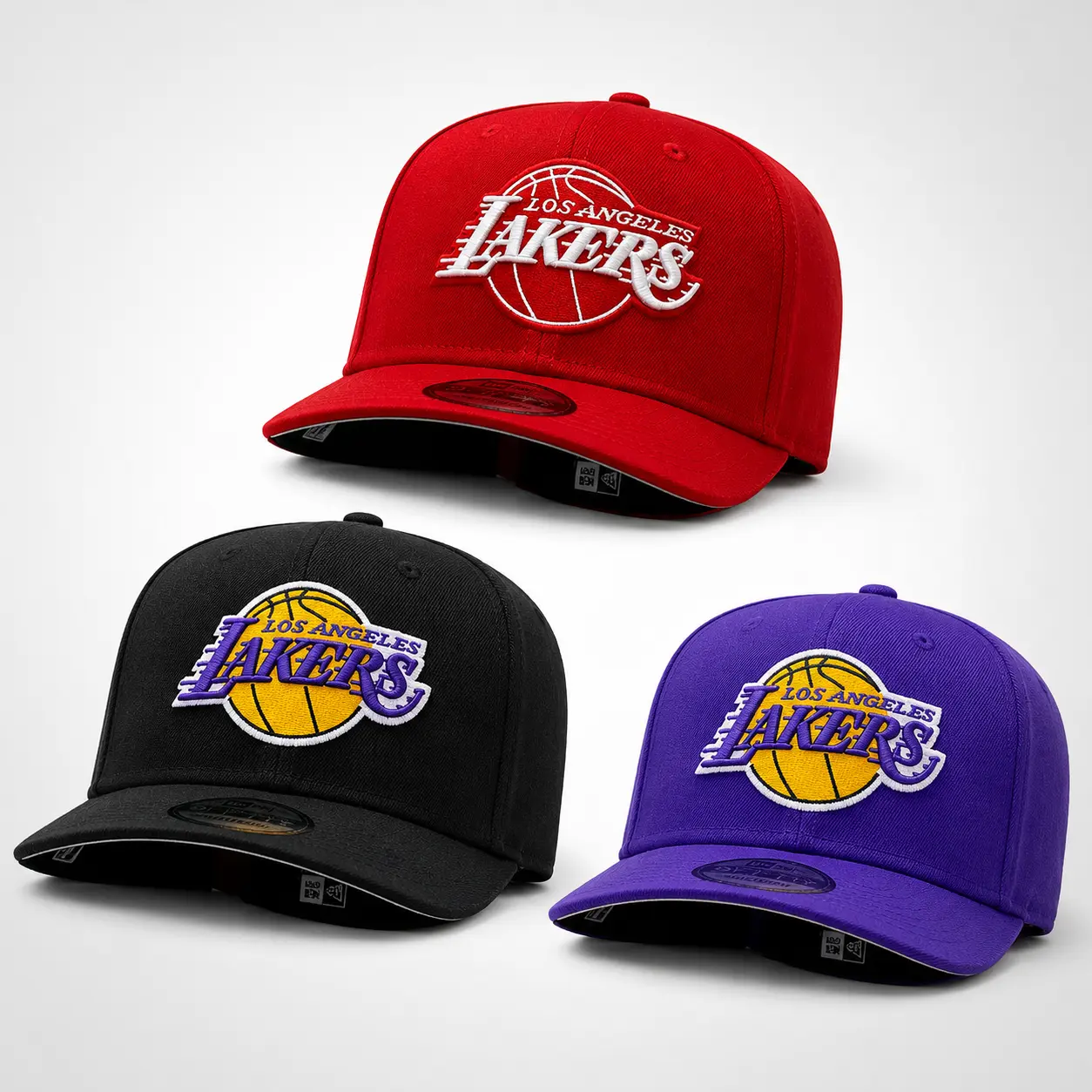 New Era Los Angeles Lakers 9FORTY Adjustable Baseball Cap Embroidered Curved Brim NBA Basketball Hat for Men & Women