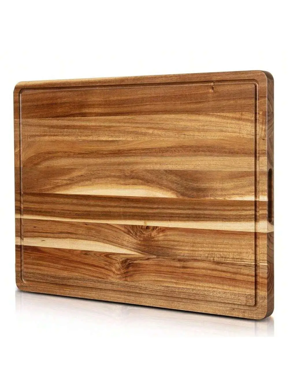 Gaomon 24x18 inch Extra Large Durable Natural Acacia Wooden Chopping Board - Thick Kitchen Butcher Block with Juice Groove, Kitchenware for Meat Slicing, Cooking Prep, Large-Scale Cooking